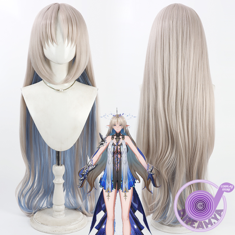 Synthetic Wigs - Cartethyia Peruka Cosplay Wuthering Waves Biege