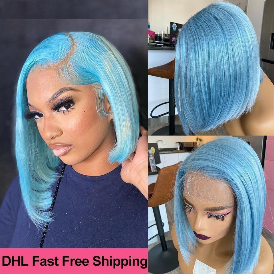 Short Pixie Cut Wig Human Hair Cheap - Krótka, prosta peruka w stylu bob,