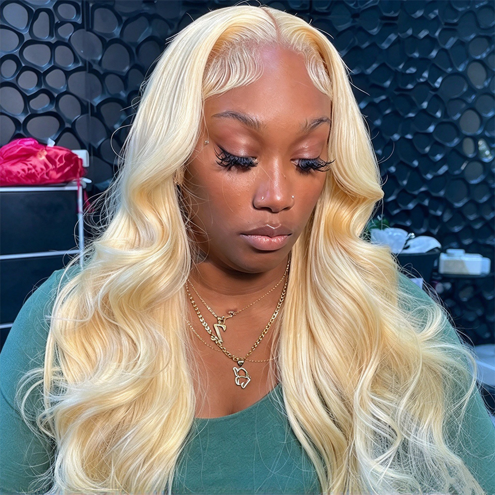 13x4 Blond 613 Peruka z koronk – 613 Blonde Body Wave Lace Front Wig recenzja i cena